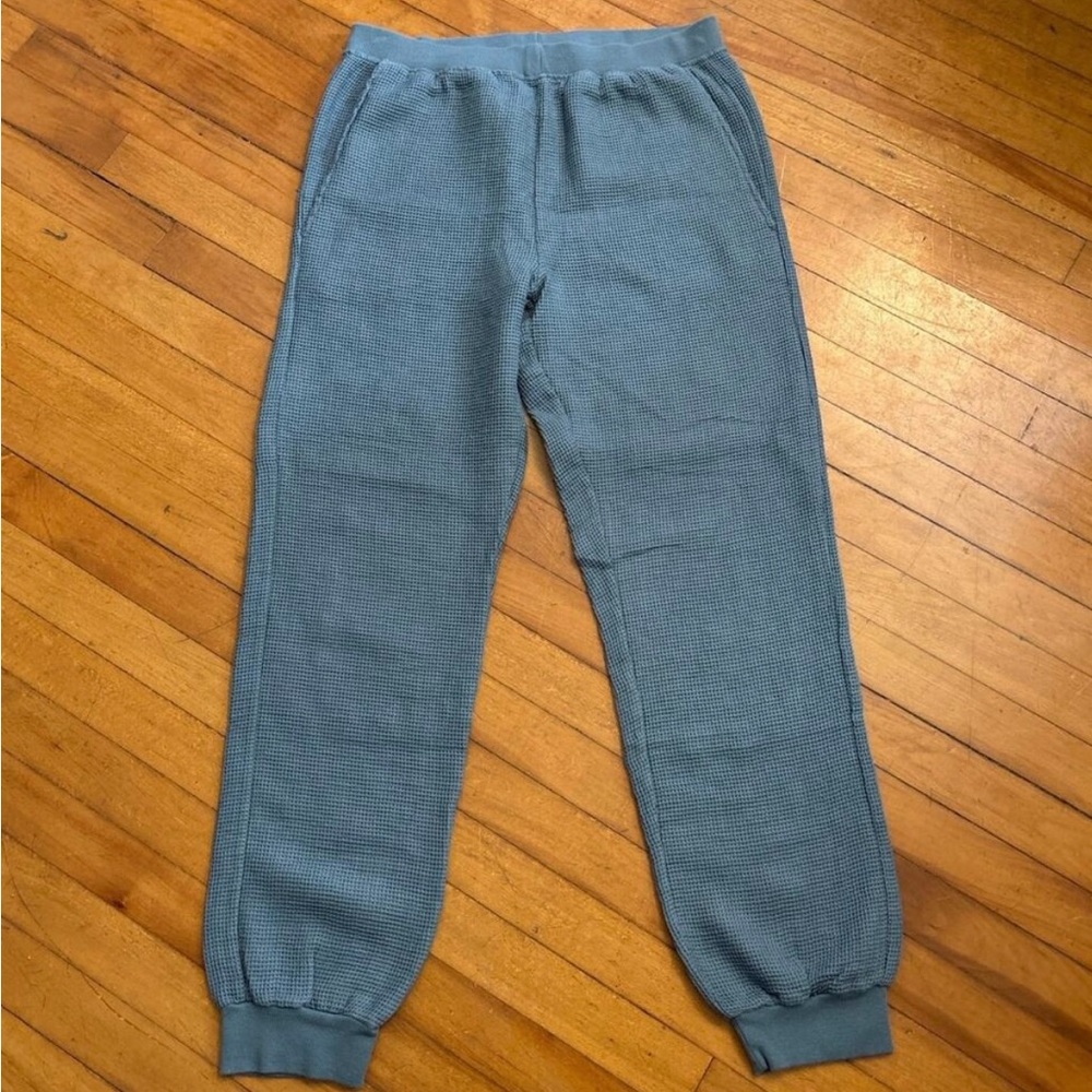 Parachute Blue Waffle Knit Joggers